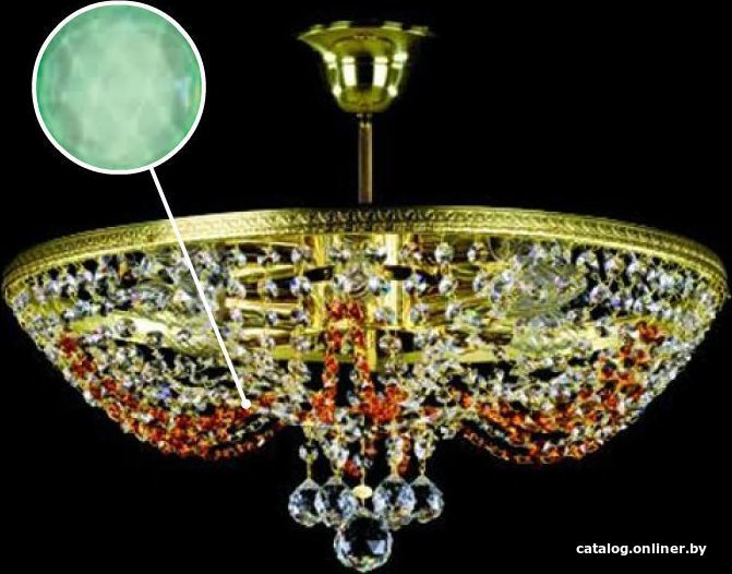 

Припотолочная люстра ArtGlass Larisa Green Ce