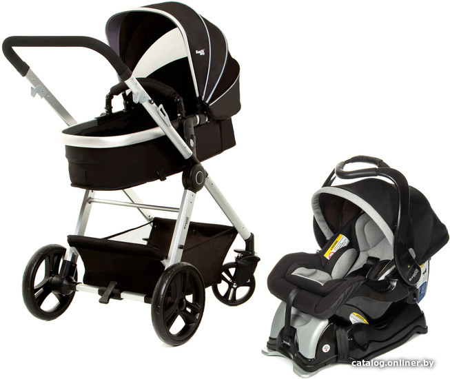 

Универсальная коляска Ramili Baby Lite TS 2 (3 в 1, черный/серебристый)