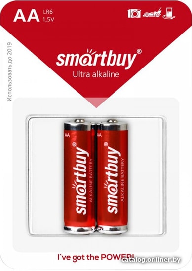 

Батарейка SmartBuy Ultra Alkaline AA 2 шт. SBBA-2A02B