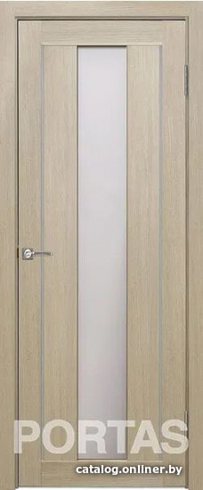 

Межкомнатная дверь Portas S25 90x200 (лиственница крем, стекло мателюкс матовое)
