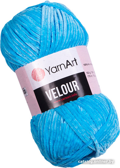 

Пряжа для вязания Yarnart Velour 850 100 г 170 м (ярко-голубой)