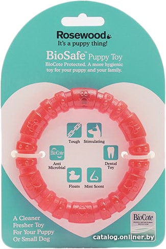 

Игрушка для собак Rosewood BioSafe Puppy Ring 43105 (розовый)