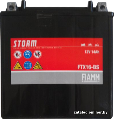 

Мотоциклетный аккумулятор FIAMM FTX16-BS (14 А·ч)