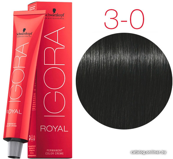 

Крем-краска для волос Schwarzkopf Professional Igora Royal Permanent Color Creme 3-0 60 мл