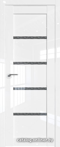 

Межкомнатная дверь ProfilDoors 2.09L 80x200 (белый люкс, стекло дождь черный)
