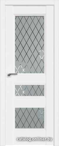 

Межкомнатная дверь ProfilDoors 69U 60x200 (аляска, стекло ромб)